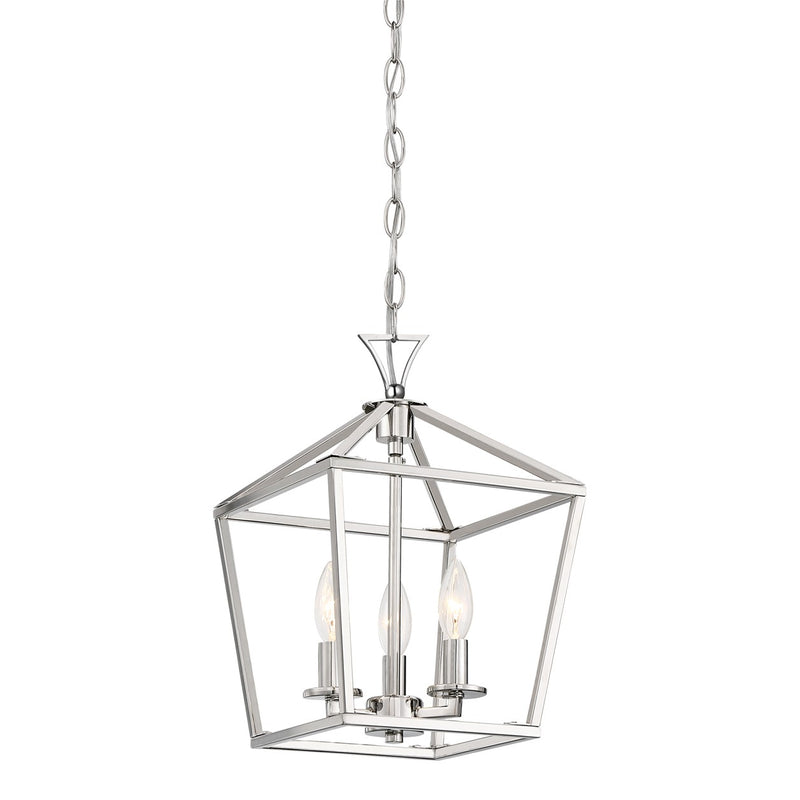 Savoy House 3-420-3-109 Three Light Pendant, Polished Nickel