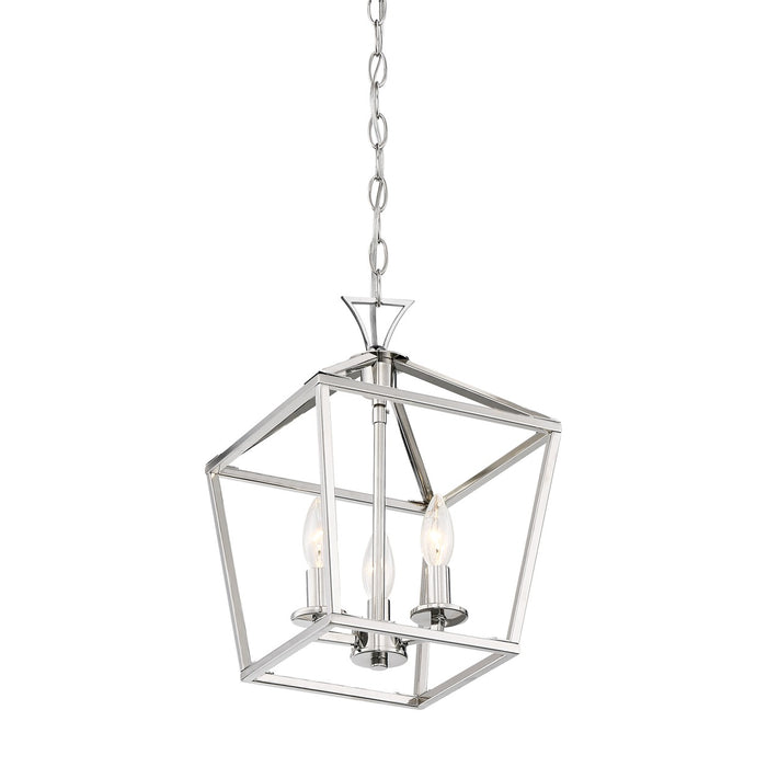 Savoy House 3-420-3-109 Three Light Pendant, Polished Nickel