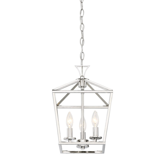 Savoy House 3-420-3-109 Three Light Pendant, Polished Nickel