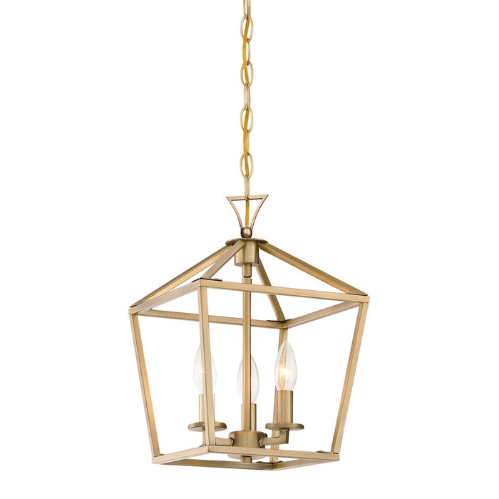 Savoy House 3-420-3-322 Three Light Pendant, Warm Brass