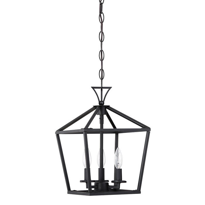Savoy House 3-420-3-89 Three Light Pendant, Matte Black