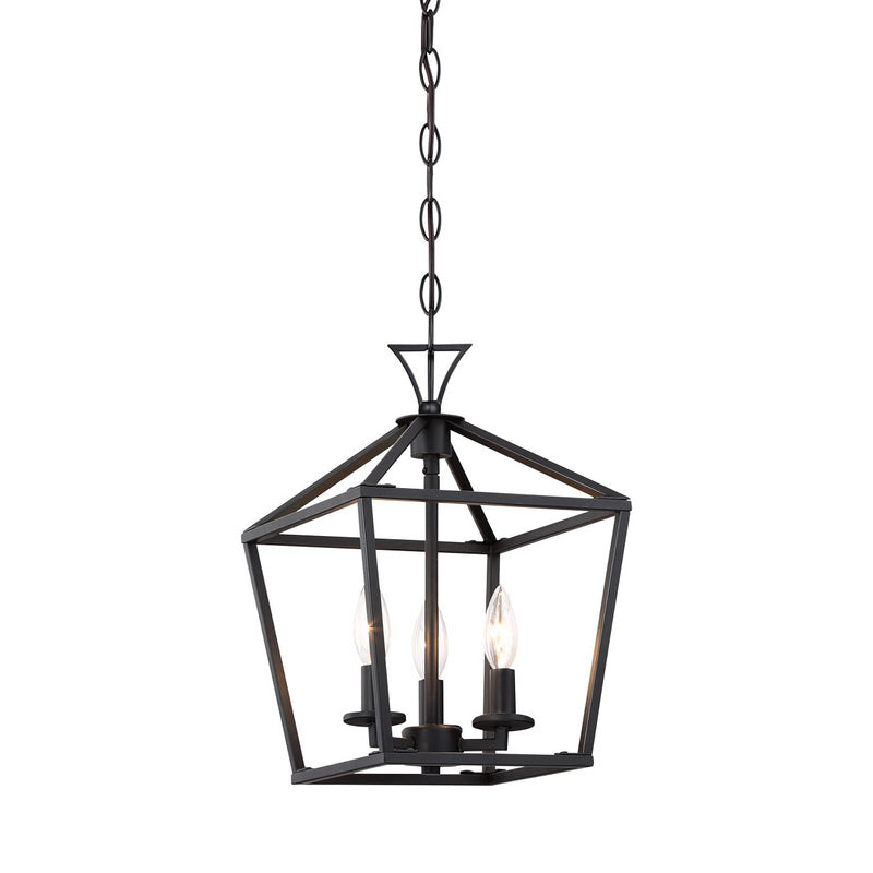 Savoy House 3-420-3-89 Three Light Pendant, Matte Black