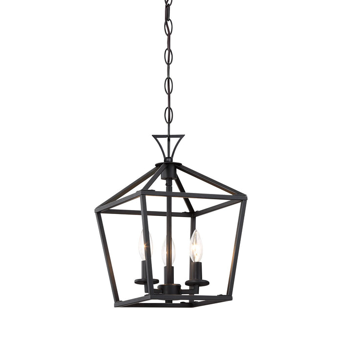 Savoy House 3-420-3-89 Three Light Pendant, Matte Black