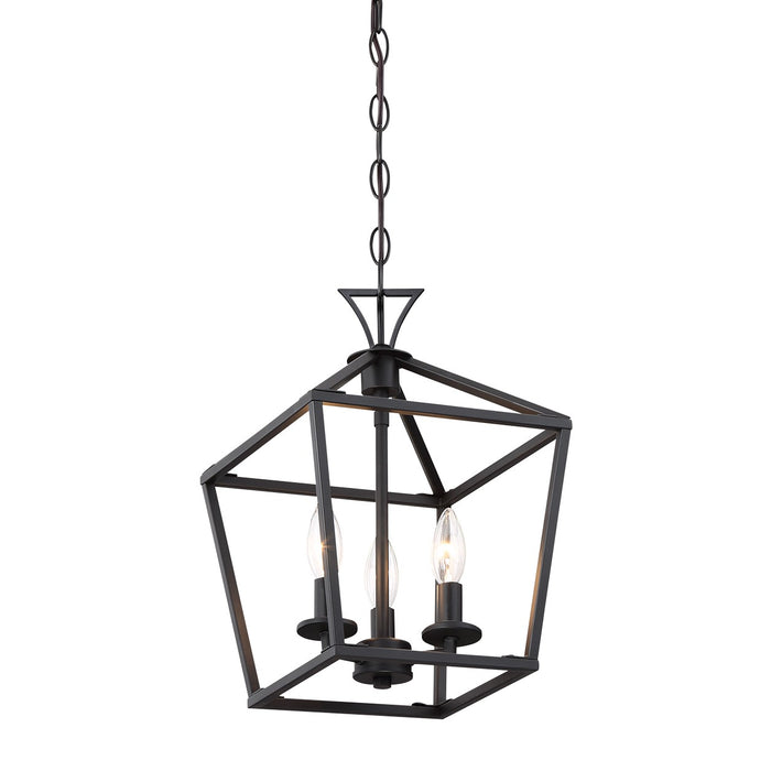 Savoy House 3-420-3-89 Three Light Pendant, Matte Black