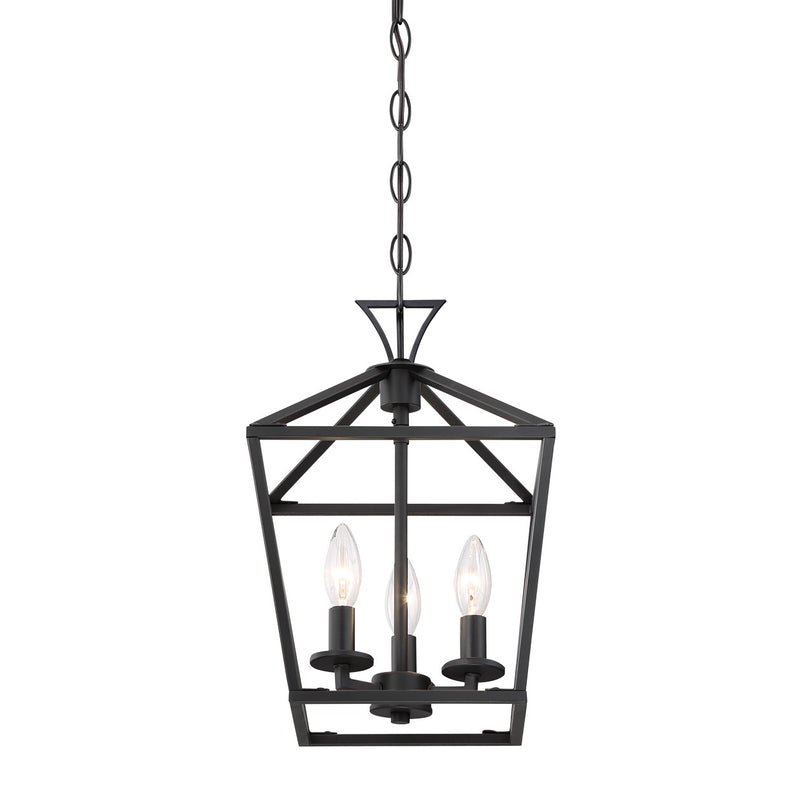 Savoy House 3-420-3-89 Three Light Pendant, Matte Black