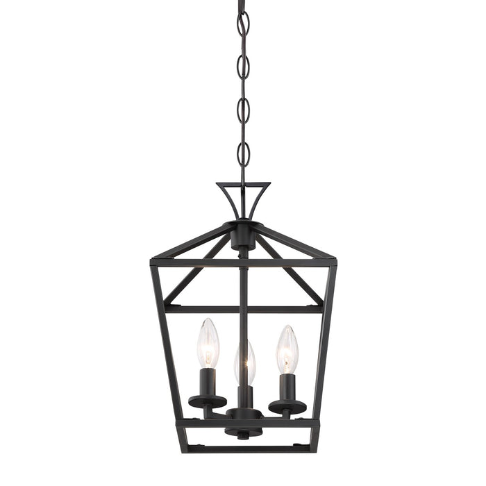 Savoy House 3-420-3-89 Three Light Pendant, Matte Black