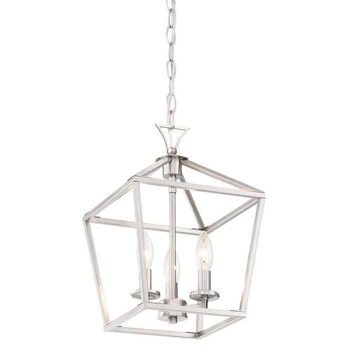 Savoy House 3-420-3-SN Three Light Pendant, Satin Nickel