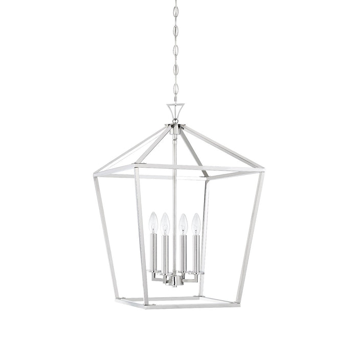 Savoy House 3-421-4-109 Four Light Pendant, Polished Nickel
