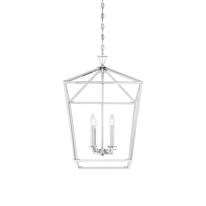 Savoy House 3-421-4-109 Four Light Pendant, Polished Nickel