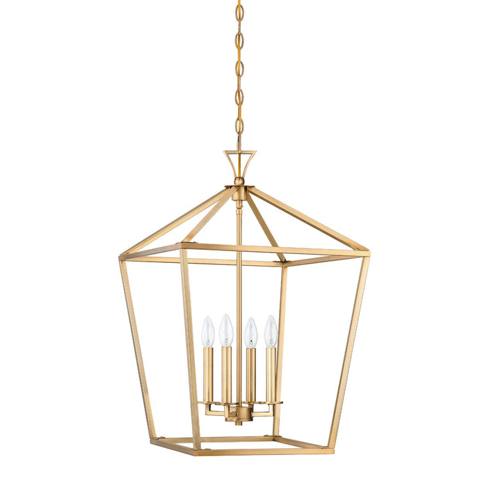Savoy House 3-421-4-322 Four Light Pendant, Warm Brass