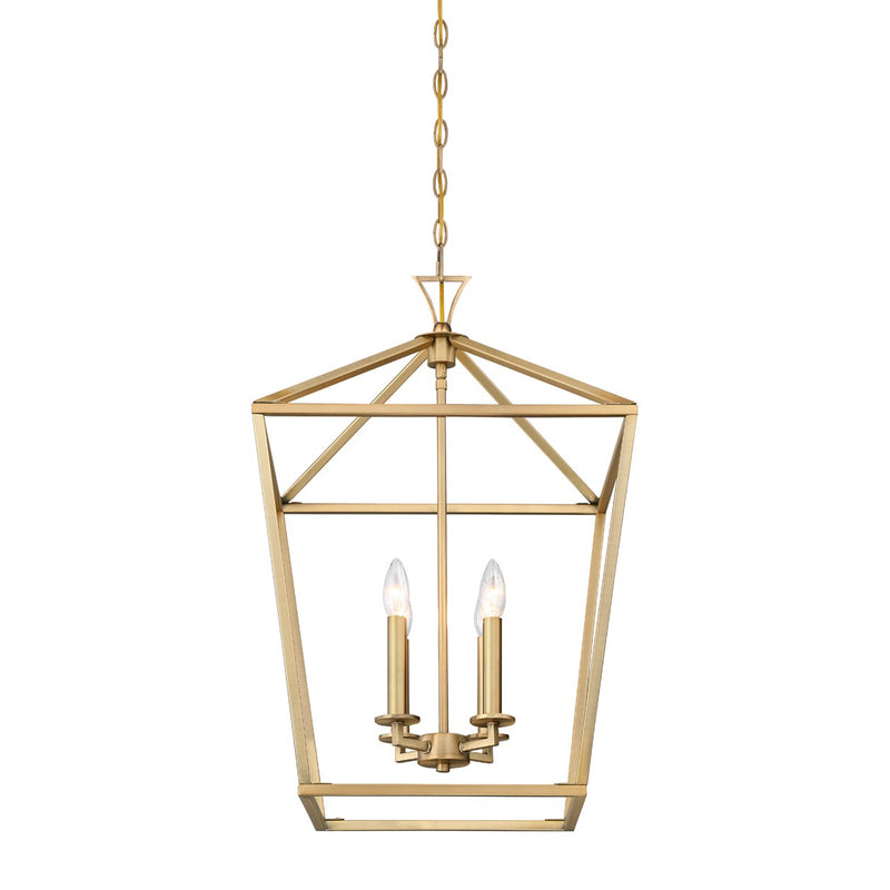 Savoy House 3-421-4-322 Four Light Pendant, Warm Brass