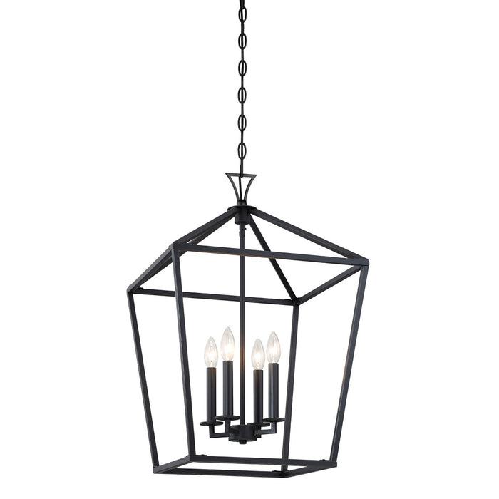 Savoy House 3-421-4-89 Four Light Pendant, Matte Black