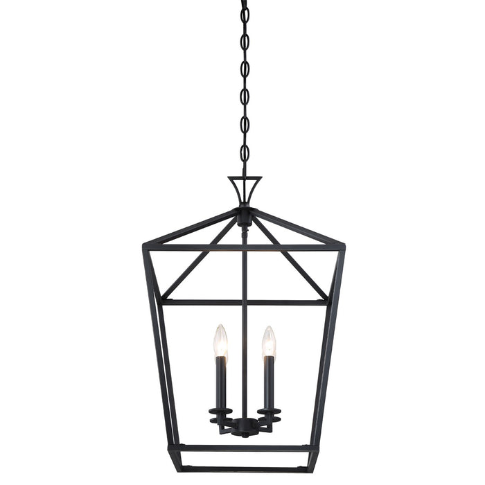 Savoy House 3-421-4-89 Four Light Pendant, Matte Black
