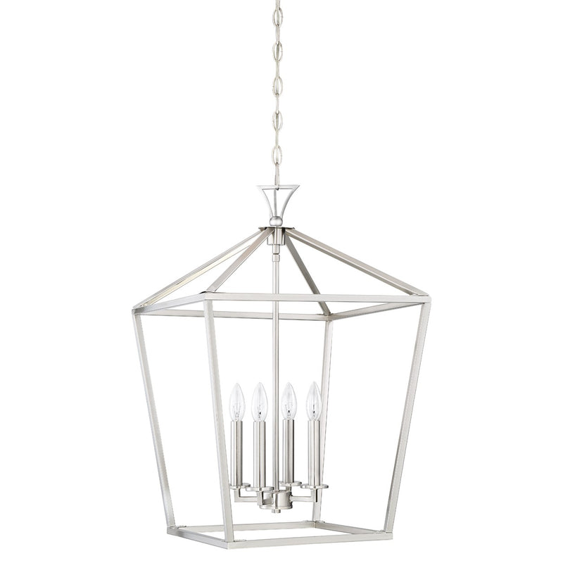 Savoy House 3-421-4-SN Four Light Pendant, Satin Nickel