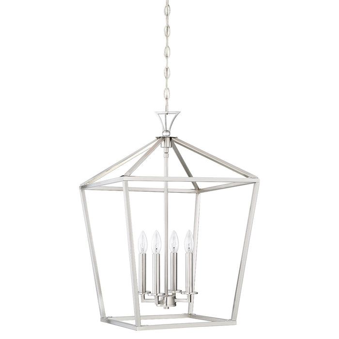 Savoy House 3-421-4-SN Four Light Pendant, Satin Nickel