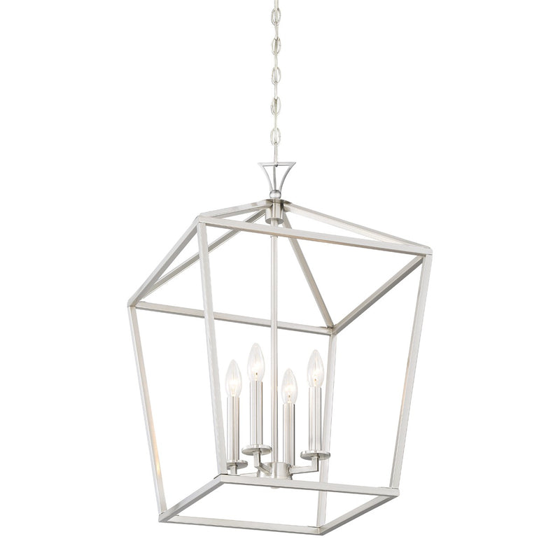 Savoy House 3-421-4-SN Four Light Pendant, Satin Nickel