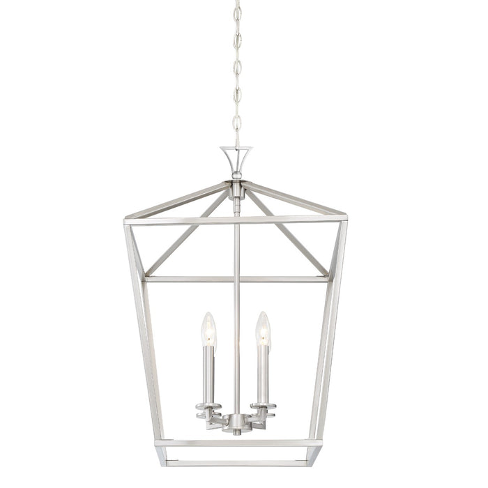 Savoy House 3-421-4-SN Four Light Pendant, Satin Nickel