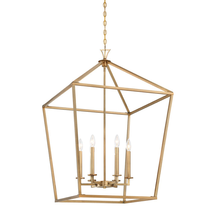 Savoy House 3-422-6-322 Six Light Pendant, Warm Brass