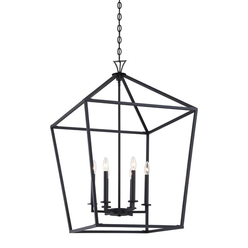 Savoy House 3-422-6-89 Six Light Pendant, Matte Black