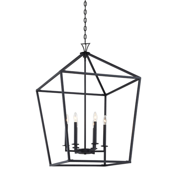 Savoy House 3-422-6-89 Six Light Pendant, Matte Black