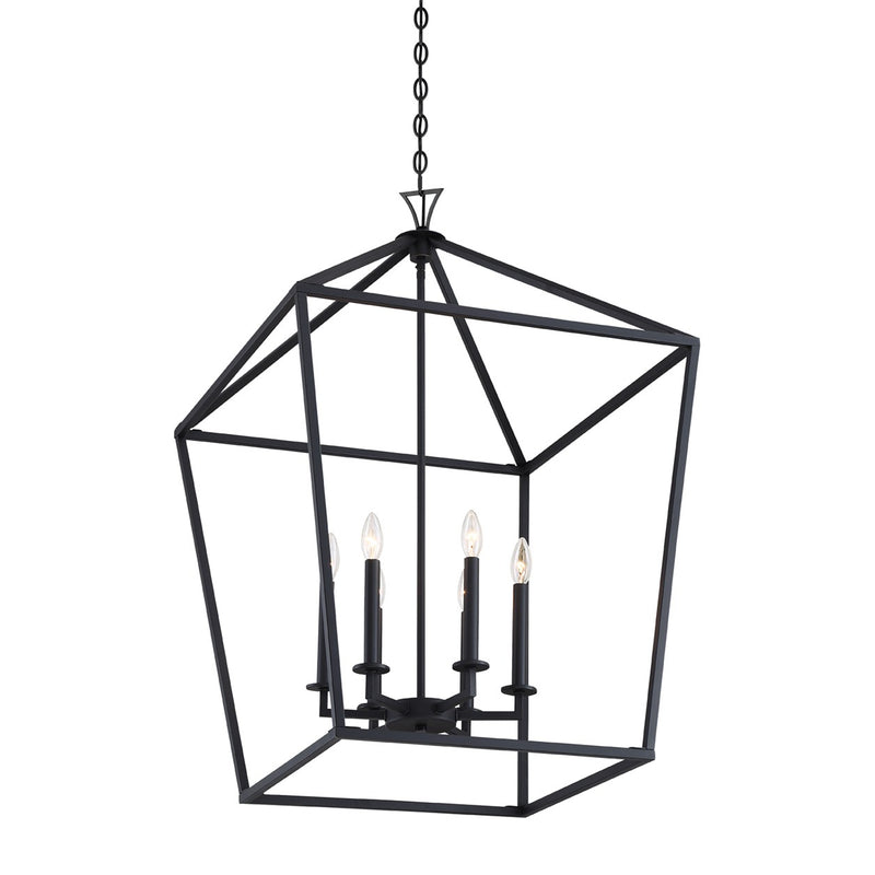 Savoy House 3-422-6-89 Six Light Pendant, Matte Black