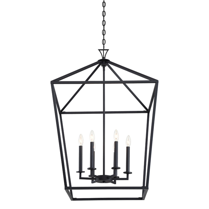 Savoy House 3-422-6-89 Six Light Pendant, Matte Black