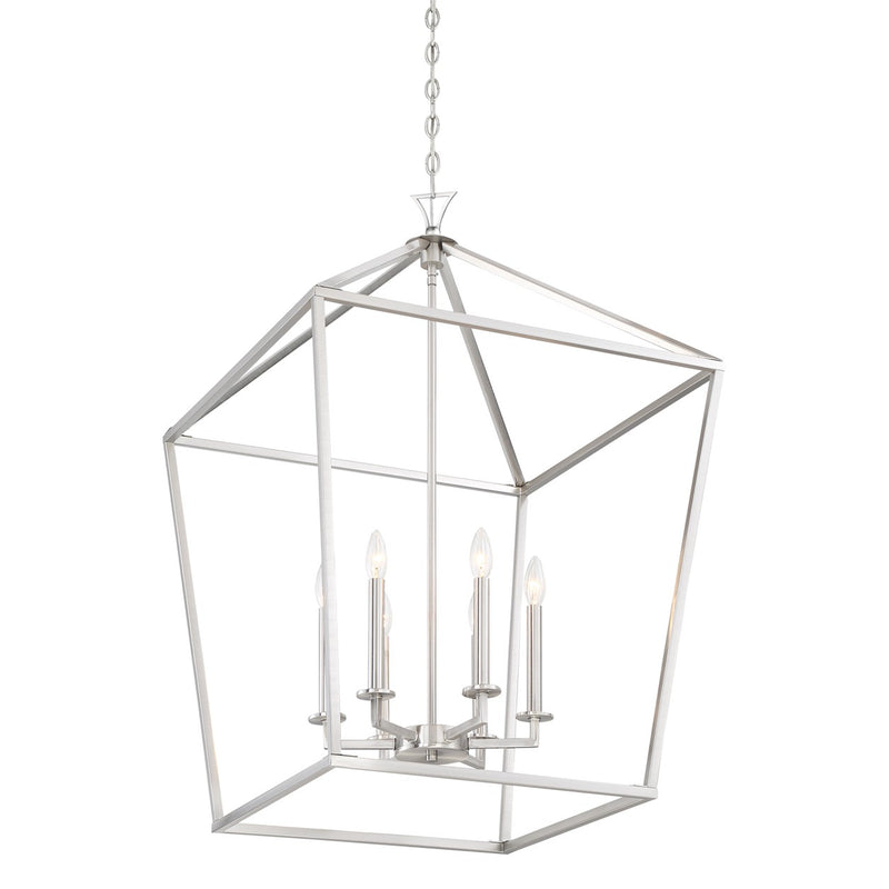 Savoy House 3-422-6-SN Six Light Pendant, Satin Nickel