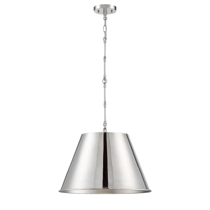 Savoy House 7-231-1-109 One Light Pendant, Polished Nickel