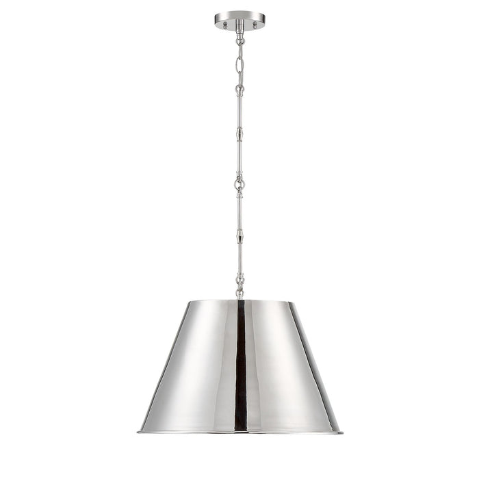 Savoy House 7-231-1-109 One Light Pendant, Polished Nickel
