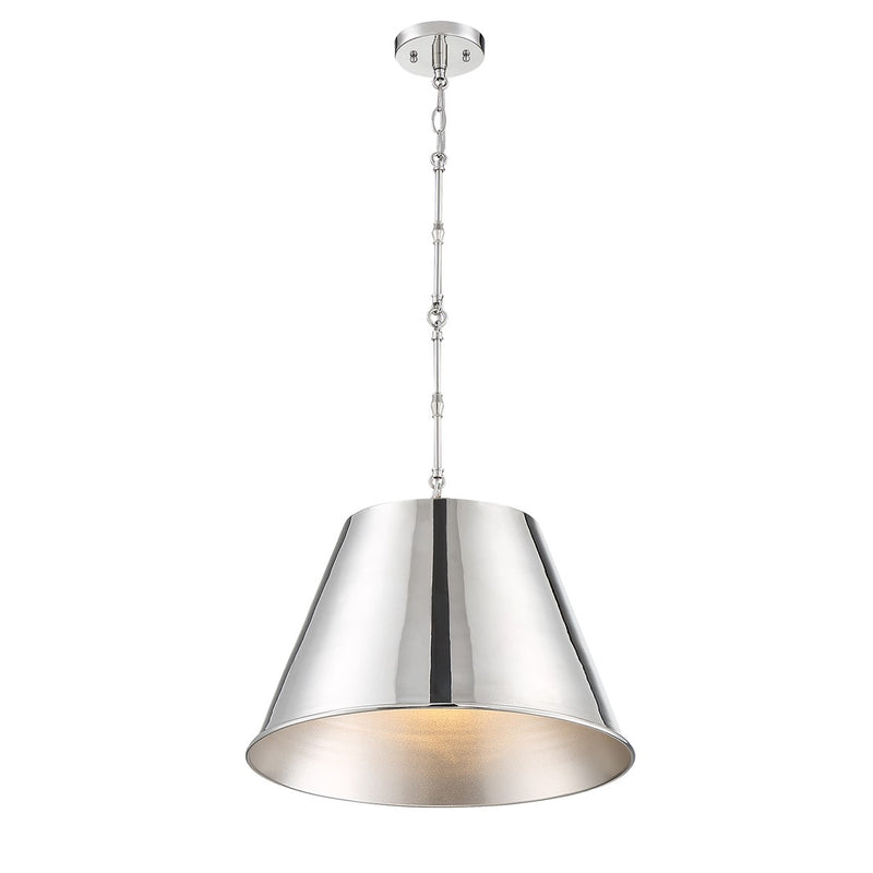 Savoy House 7-231-1-109 One Light Pendant, Polished Nickel