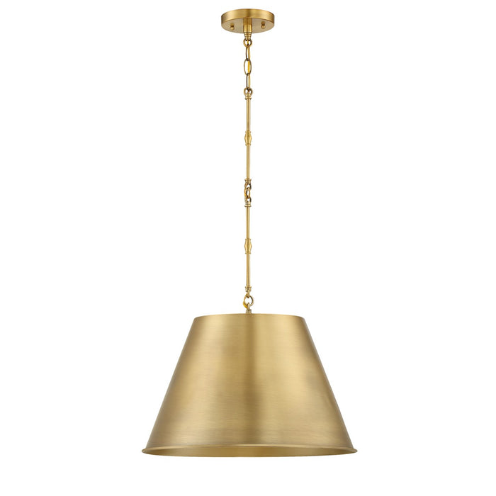 Savoy House 7-231-1-322 One Light Pendant, Warm Brass