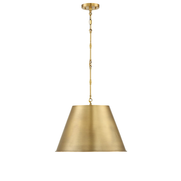 Savoy House 7-231-1-322 One Light Pendant, Warm Brass