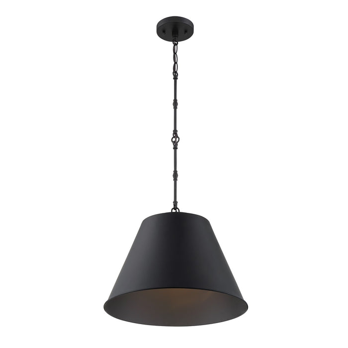 Savoy House 7-231-1-89 One Light Pendant, Matte Black