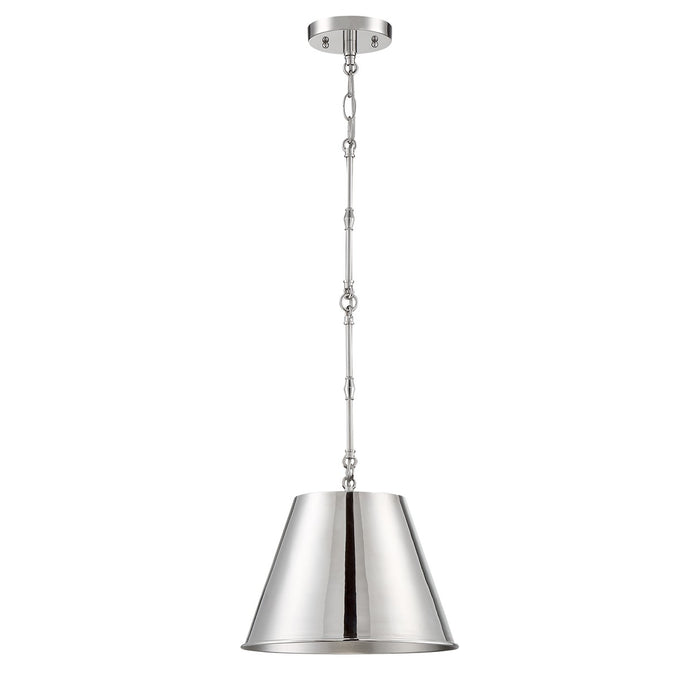 Savoy House 7-232-1-109 One Light Pendant, Polished Nickel