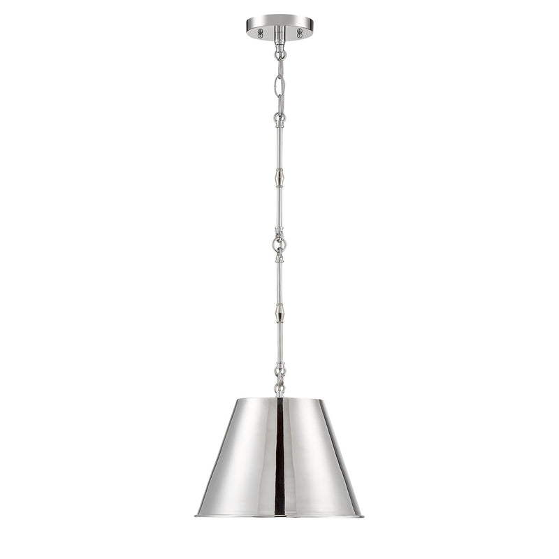 Savoy House 7-232-1-109 One Light Pendant, Polished Nickel