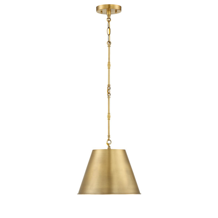 Savoy House 7-232-1-322 One Light Pendant, Warm Brass