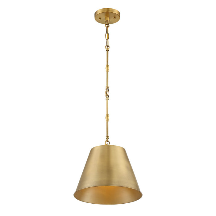 Savoy House 7-232-1-322 One Light Pendant, Warm Brass