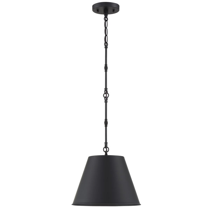 Savoy House 7-232-1-89 One Light Pendant, Matte Black