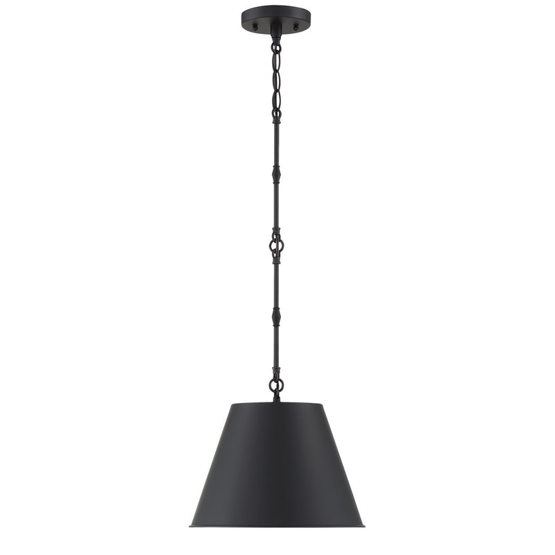 Savoy House 7-232-1-89 One Light Pendant, Matte Black