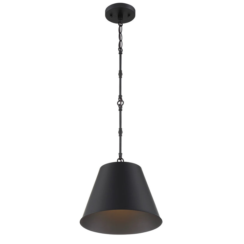 Savoy House 7-232-1-89 One Light Pendant, Matte Black