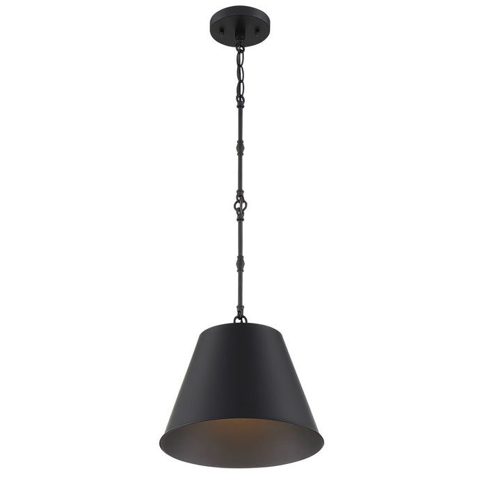 Savoy House 7-232-1-89 One Light Pendant, Matte Black