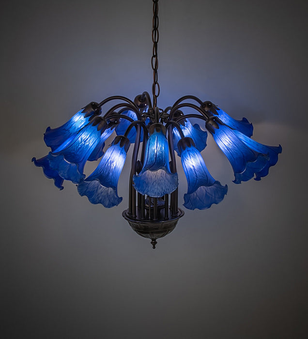 Meyda Tiffany 10336 12 Light Chandelier, Mahogany Bronze