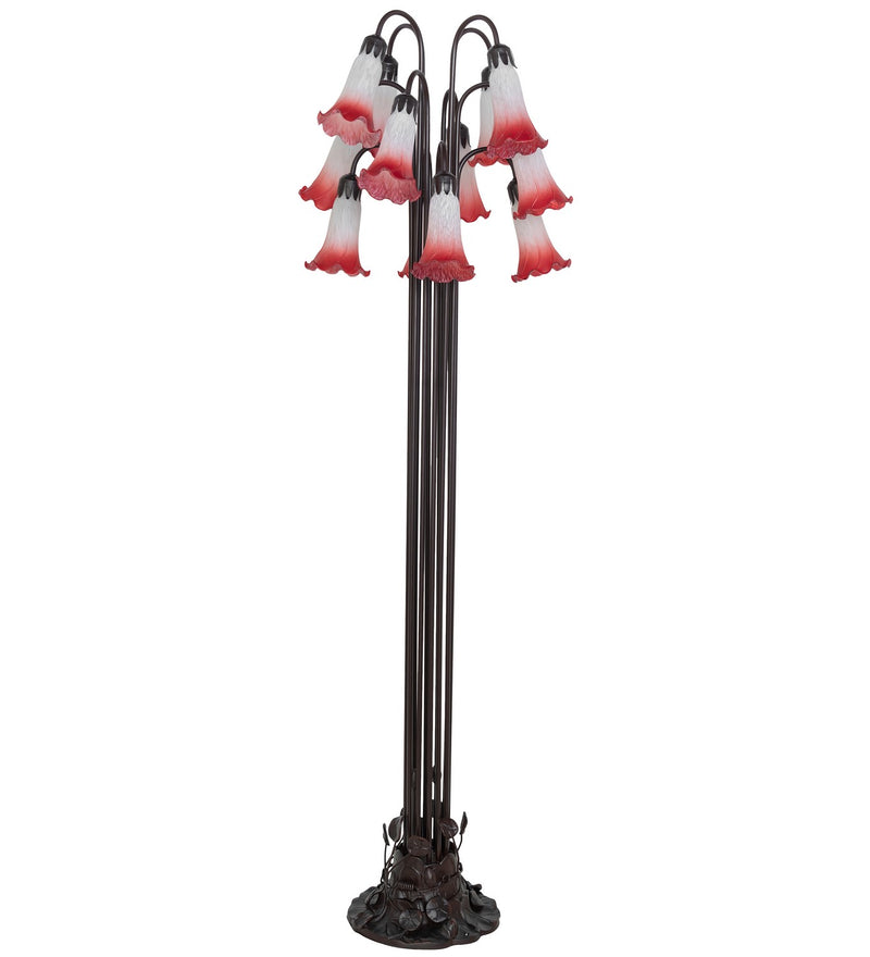 Meyda Tiffany 130933 12 Light Floor Lamp, Mahogany Bronze