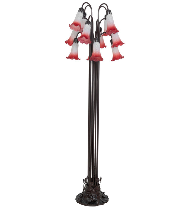 Meyda Tiffany 130933 12 Light Floor Lamp, Mahogany Bronze