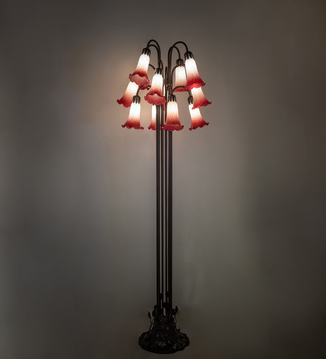 Meyda Tiffany 130933 12 Light Floor Lamp, Mahogany Bronze
