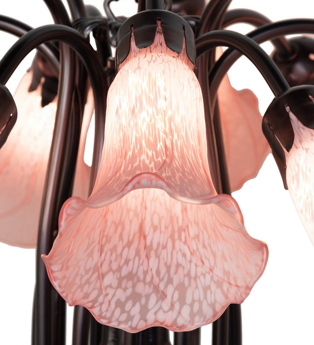 Meyda Tiffany 147292 12 Light Chandelier, Mahogany Bronze
