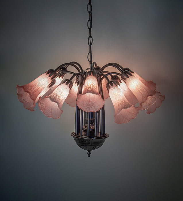 Meyda Tiffany 147292 12 Light Chandelier, Mahogany Bronze
