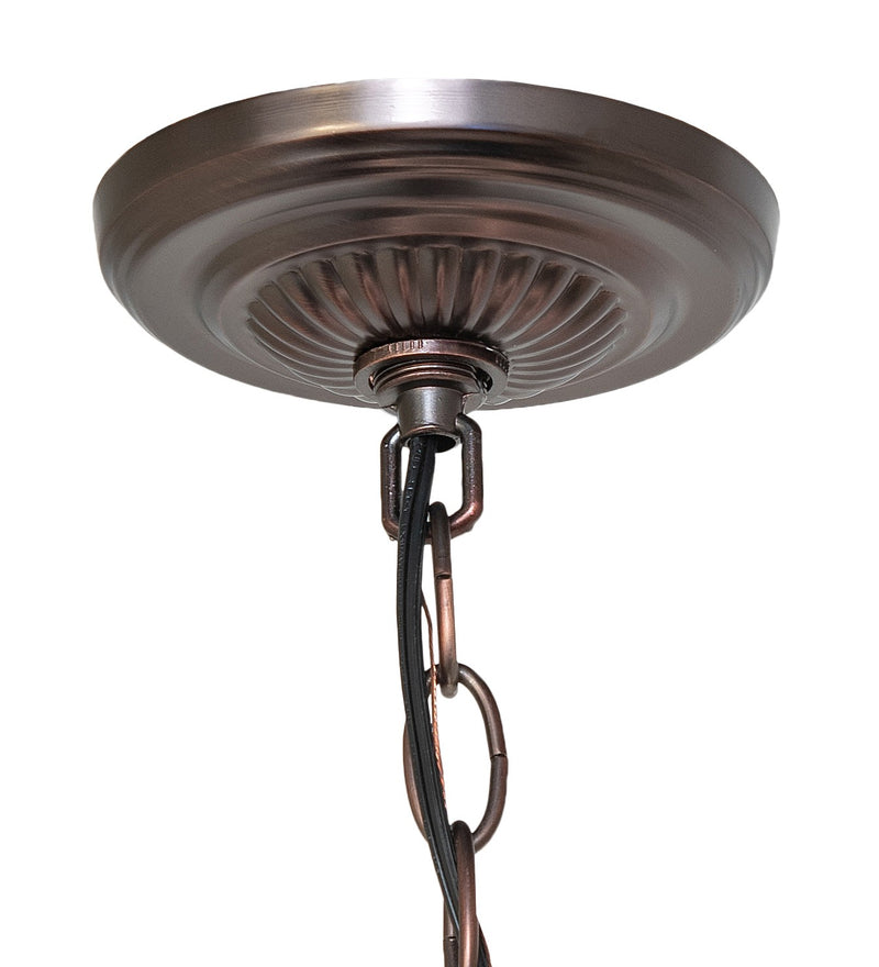 Meyda Tiffany 185083 12 Light Chandelier, Mahogany Bronze
