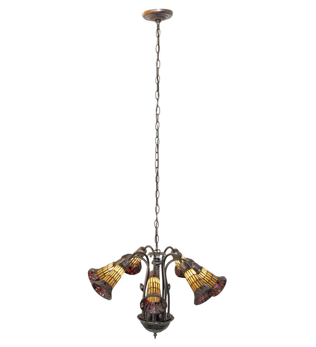 Meyda Tiffany 251574 12 Light Chandelier, Mahogany Bronze
