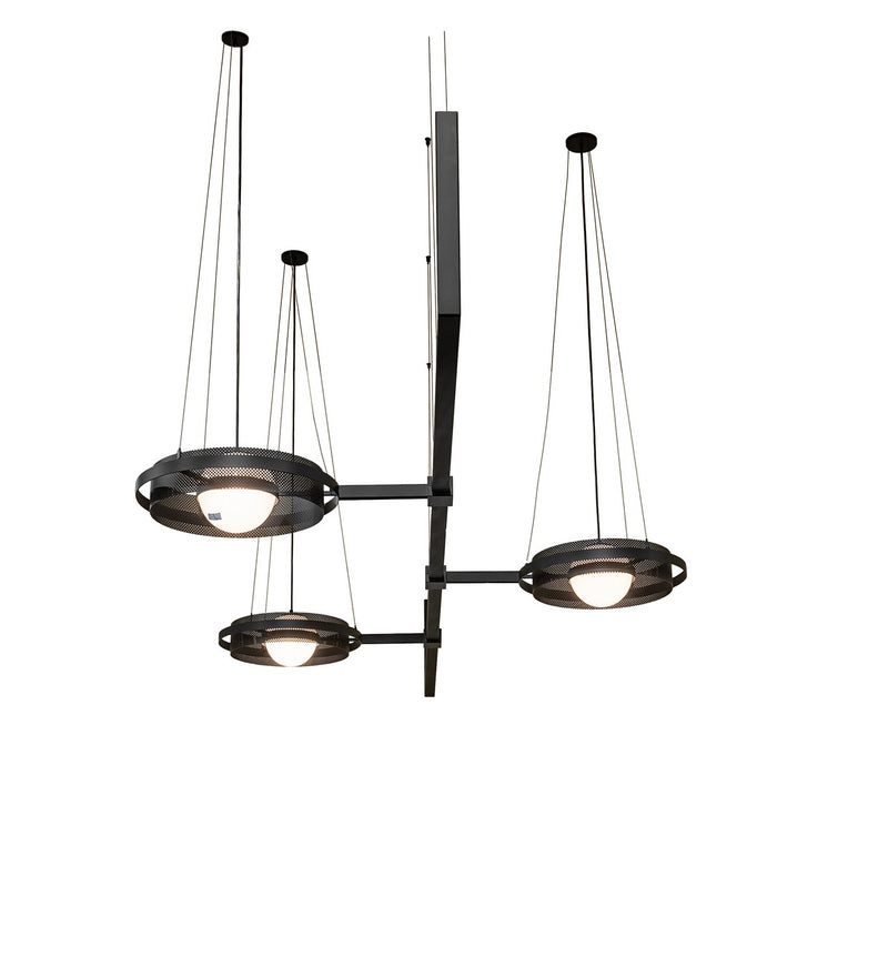 Meyda Tiffany 252559 LED Chandelier, Solar Black